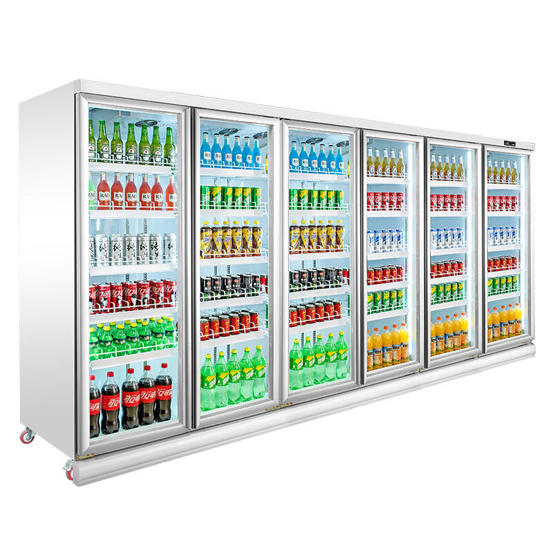 Remote Display Refrigerator: 4 - 10 Glass Doors, External Condensing Unit