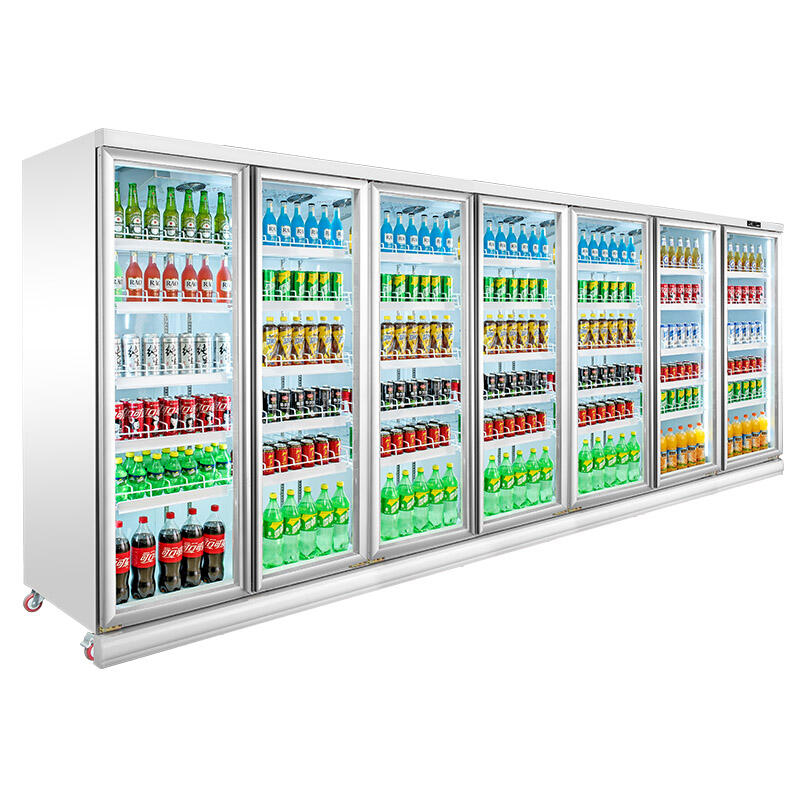 Remote Display Refrigerator: 4 - 10 Glass Doors, External Condensing Unit