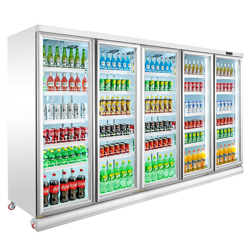 Remote Display Refrigerator: 4 - 10 Glass Doors, External Condensing Unit