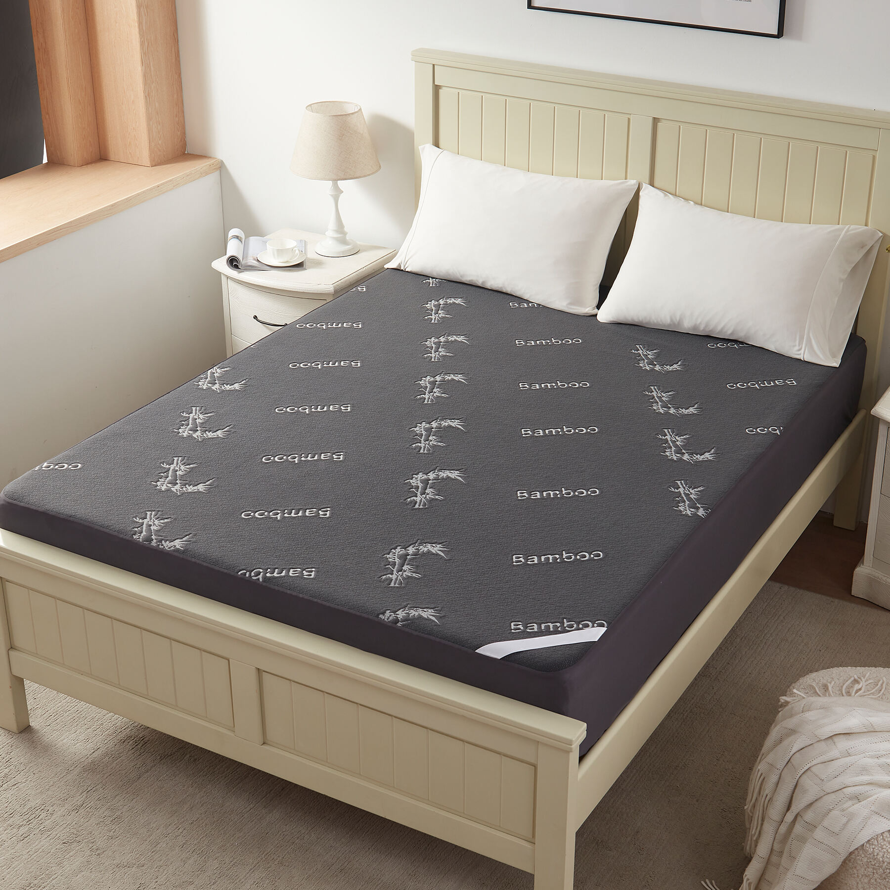 Waterproof Mattress Protector, Bamboo Mattress Cover Fitted 6