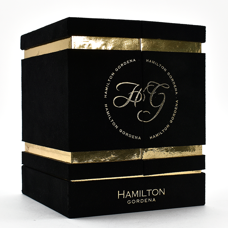 Custom Logo Velvet Flannel Packaging Box Fashionable Jewelry Gift Box for Jewellery Watch
