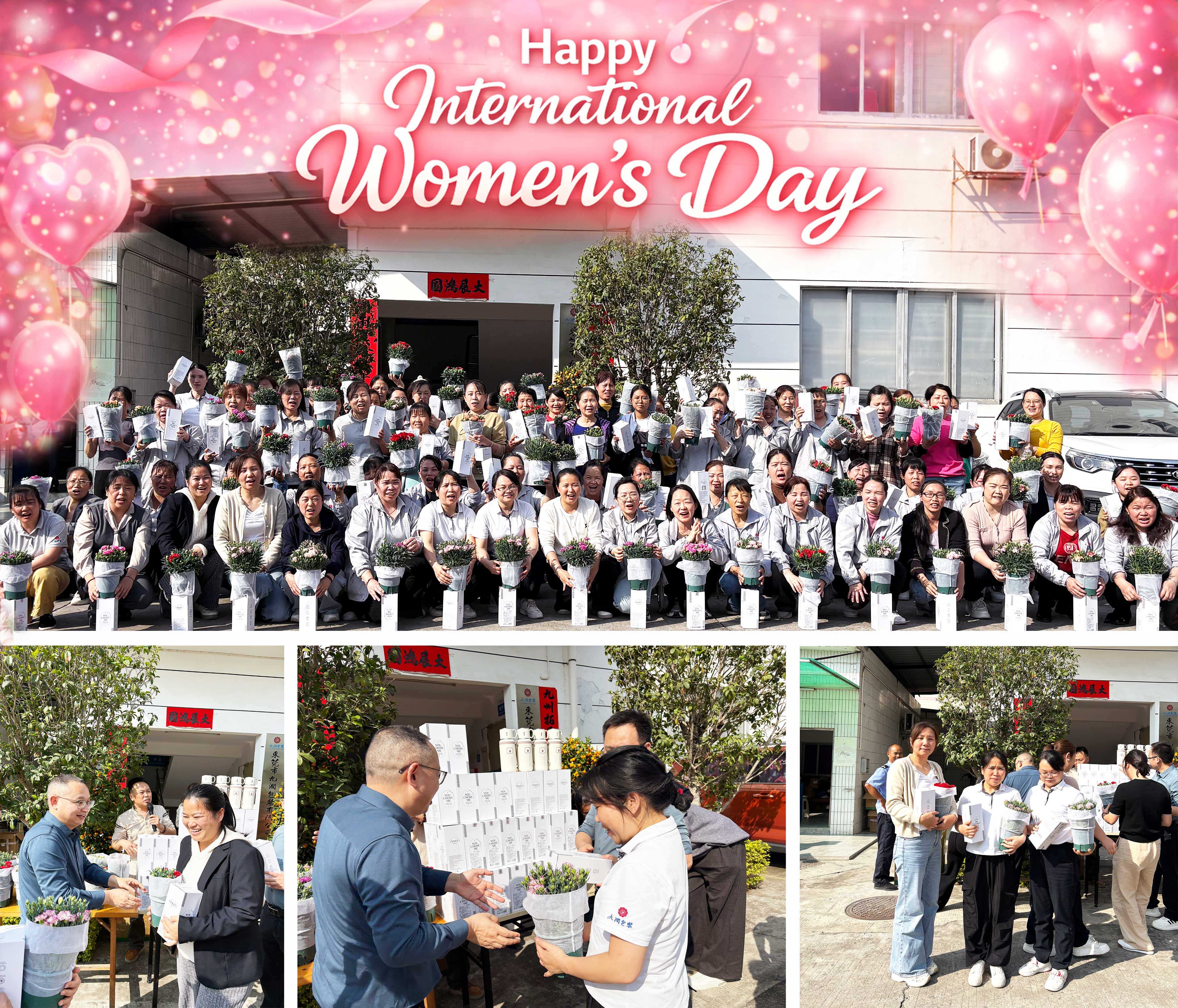 Today we celebrated International Women’s Day at Jiurun Packaging