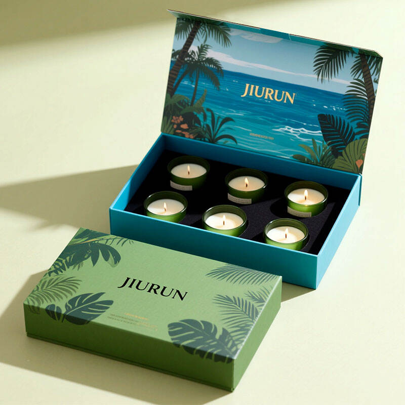 Hot-Selling Custom Printing Logo Tealight Rigid Cardboard Box Luxury Perfume Candle Gift Box Packaging