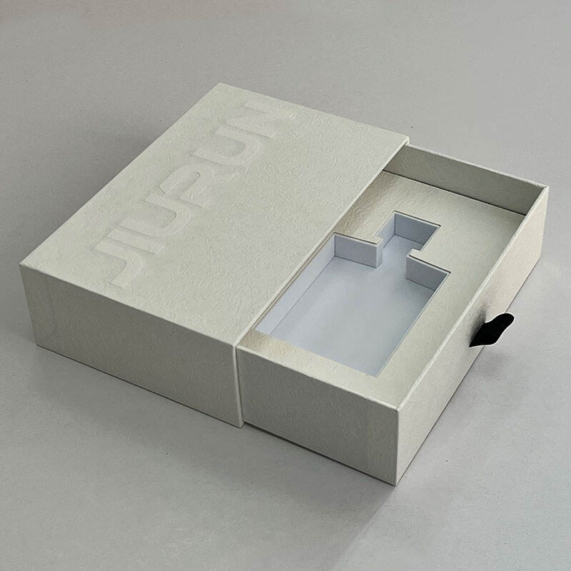 Customized Hard Cardboard Sliding Drawer Box Packaging Box Embossing Logo Printing Sliding Box Packaging