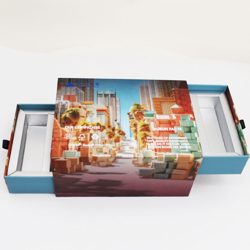 Factory OEM ODM Cosmetics Lipstick Skin Care Bottle Packaging 2 Layers Drawer Gift Box with EVA Insert