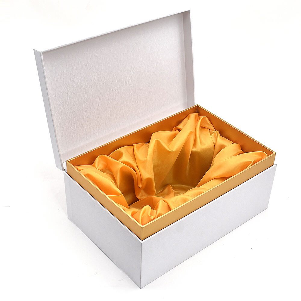 Custom Strong Wine Bottle Glass Cup EPE Tray with Satin