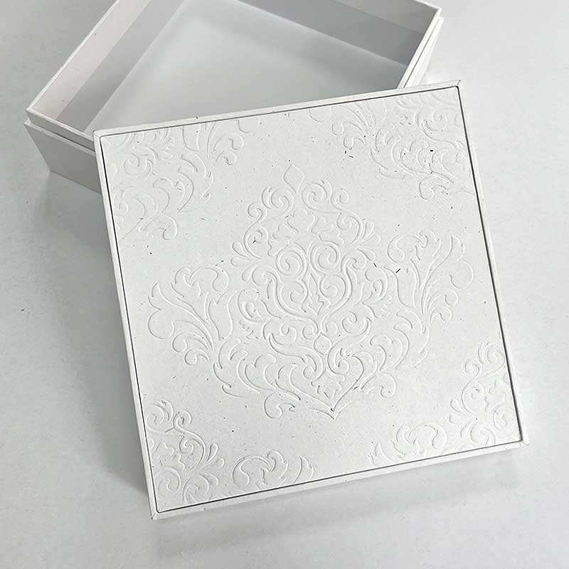 Custom Logo Embossing Recyclable Uncoated Paper Material Gift Box OEM Factory Direct Supply for Cosmetic  Packaging