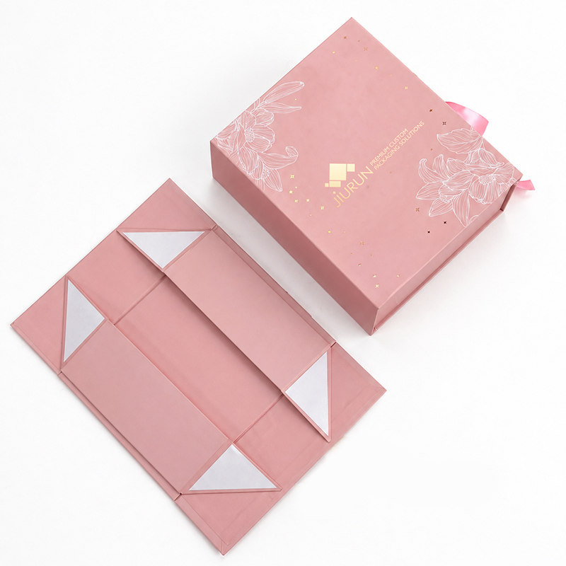 Professional Service Custom Logo Black Apparel Packaging Folding Magnetic Closure Gift Paper Box for Small Business