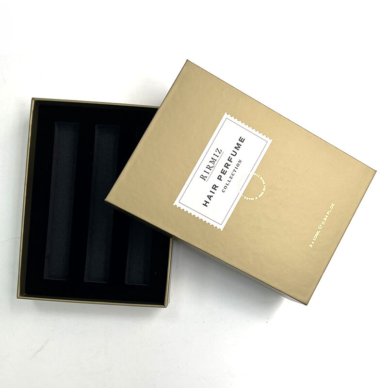 Factory Wholesale Custom Logo Creative Skincare Lip Stick  Packaging Handmade Lid and Base Boxes With Eva Insert