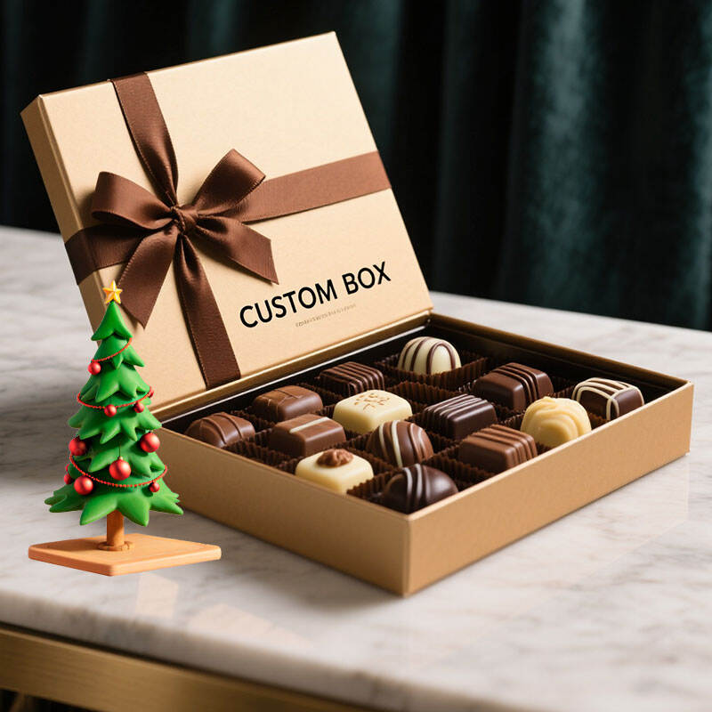 ISO9001 New Design Custom Logo Printed Rigid Gift Cardboard Embossed UV Coating Magnetic Chocolate Package Packaging Gift Box