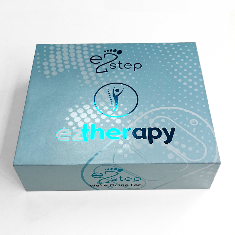 Personalized Blue Foil LOGO Collapsible Gift Boxes Custom Premium Book Shape Box for Gift
