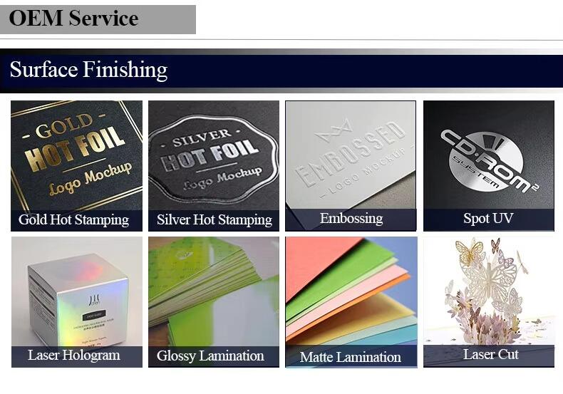 Customize Paper Box Skincare Packaging Box Recycled Embossing Printing Cosmetic Foldable Paper Box details