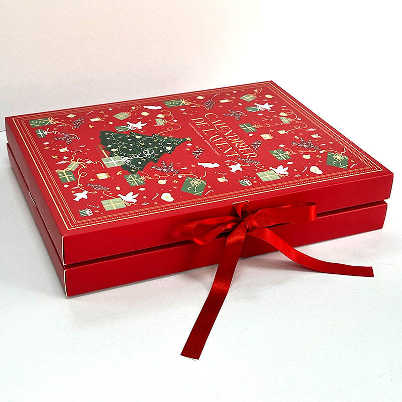 Custom Logo Empty Advent Calendar Packaging Recyclable Paper Blind Box Christmas Gift Box