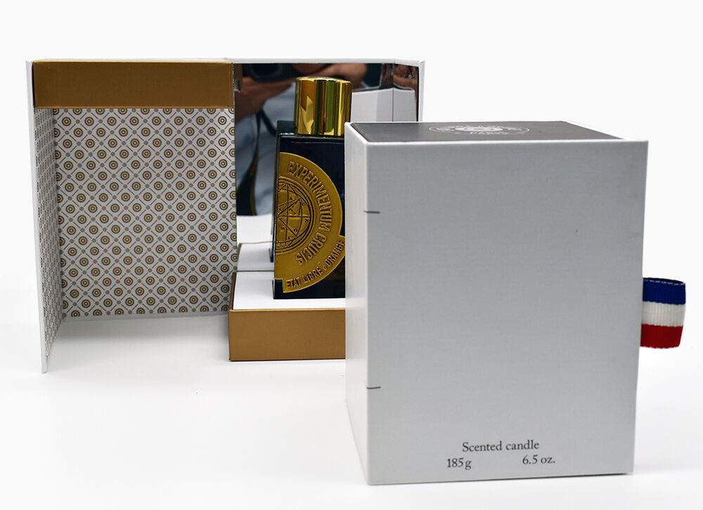 Personalized Wrapping Perfume Box with Mirror Box de Perfume with Custom Silver Foil Logo