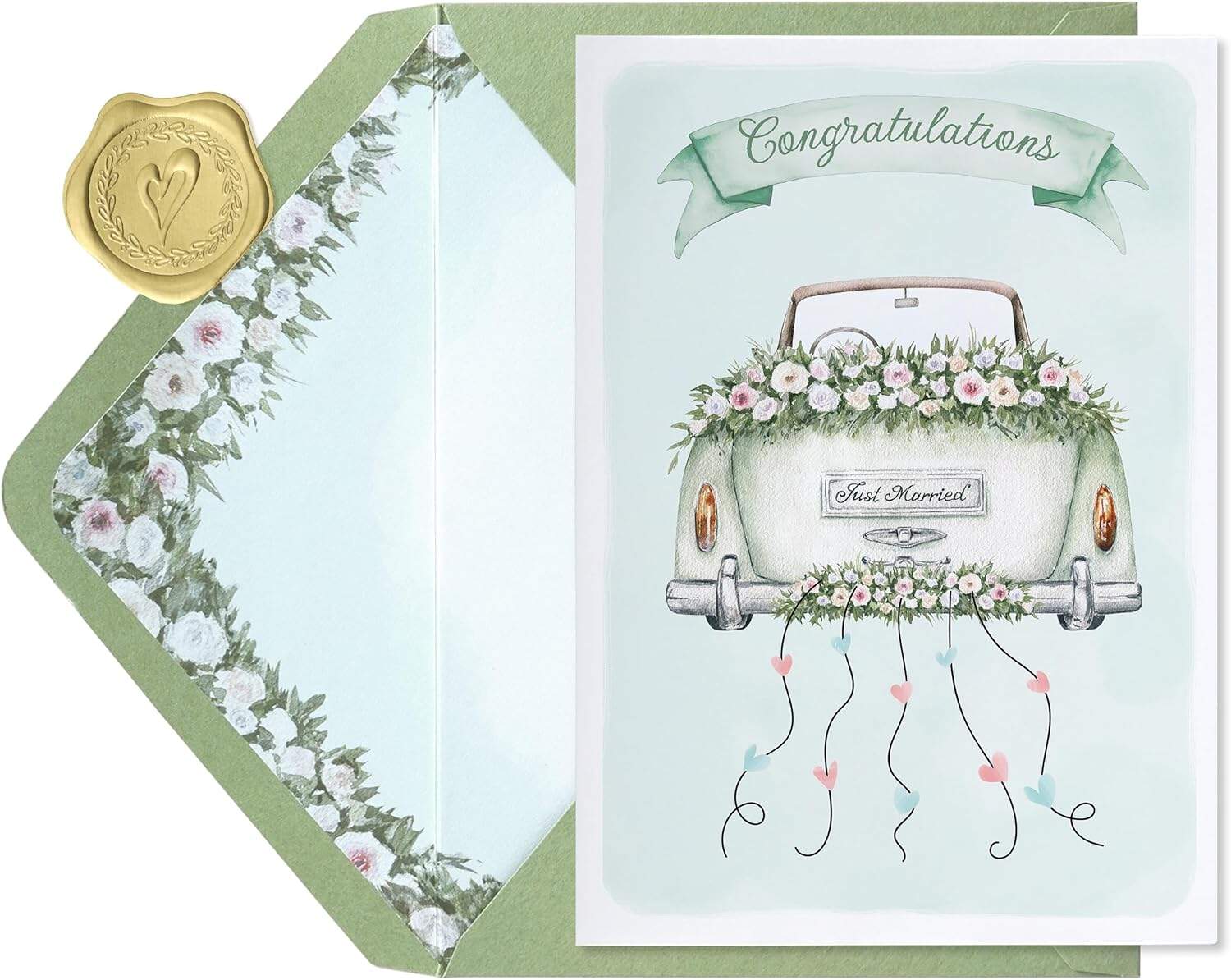 Custom Print edding Card for Bride and Groom-Elegant Bridal Shower & Engagement Card Congratulations Greeting Card for Bride to Be Wedding Gifts for Couples