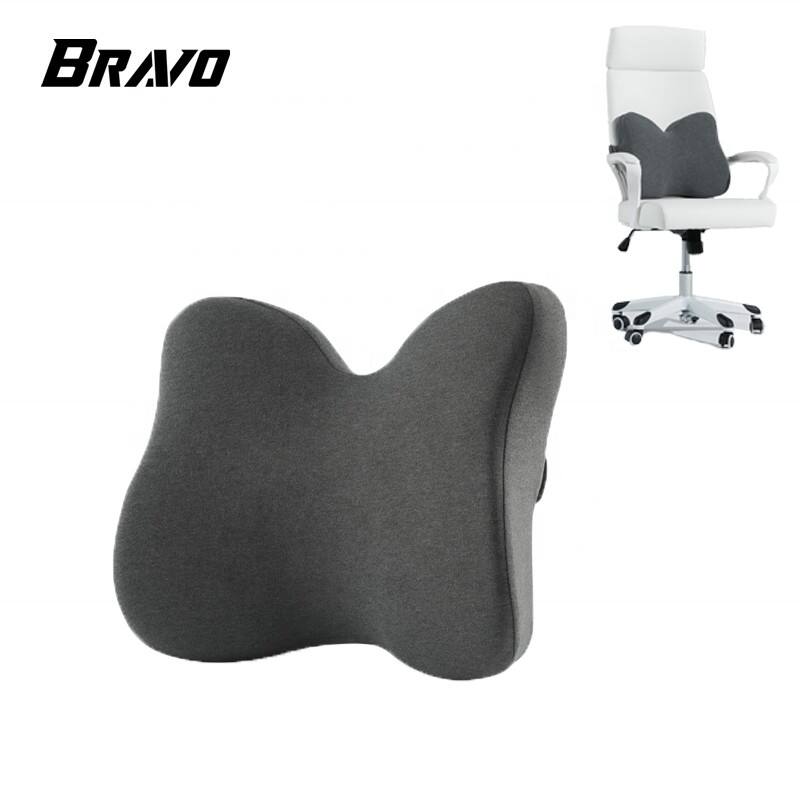 Bravo Extra Dense Lumbar Pillow Patented Ergonomic Firm Lower Back Support Pillow Back Cushion B11