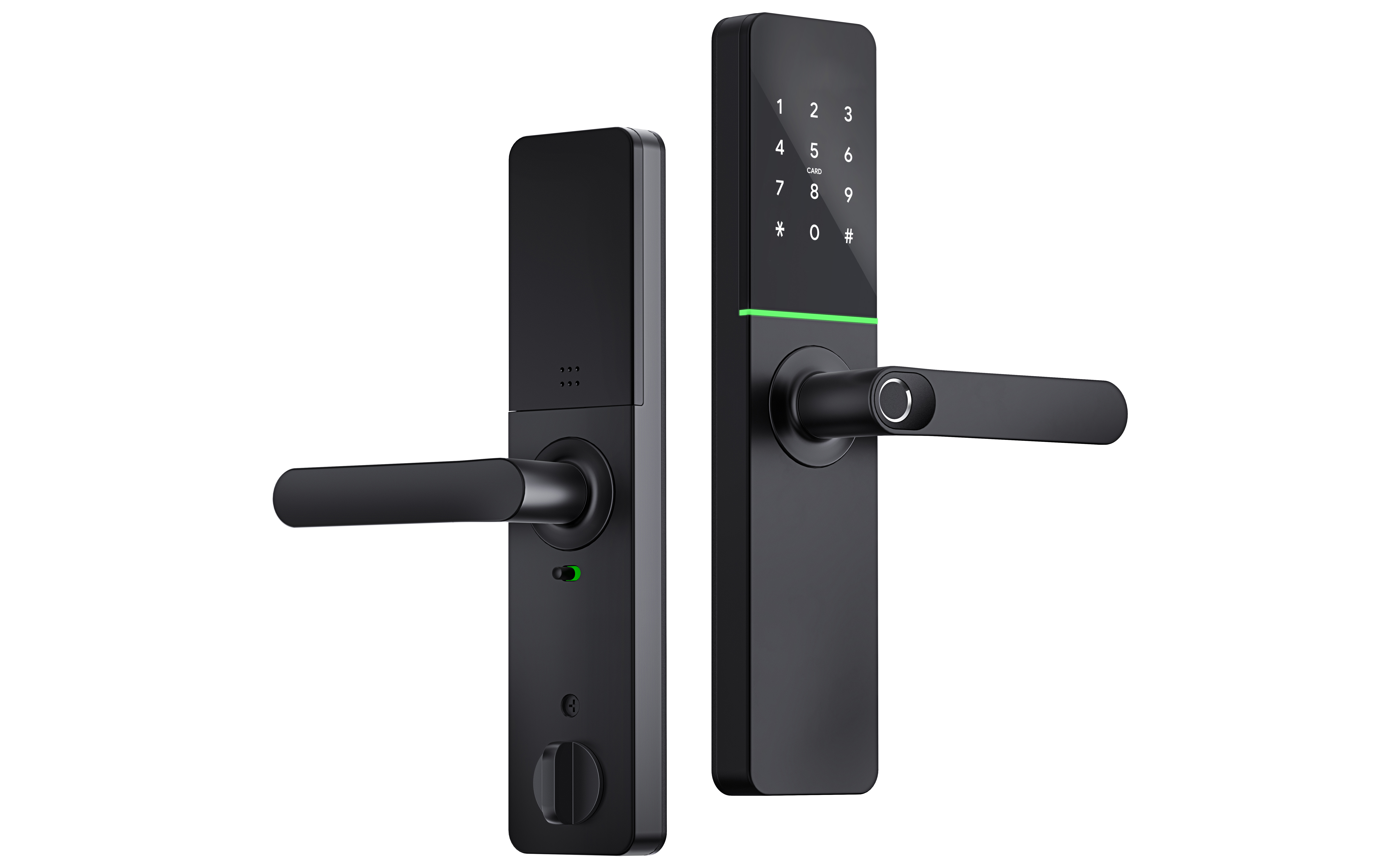 Brandklassad ytterdörr Smarta lås TTlock/Tuya APP Wifi Bluetooth Fingerprint_H91