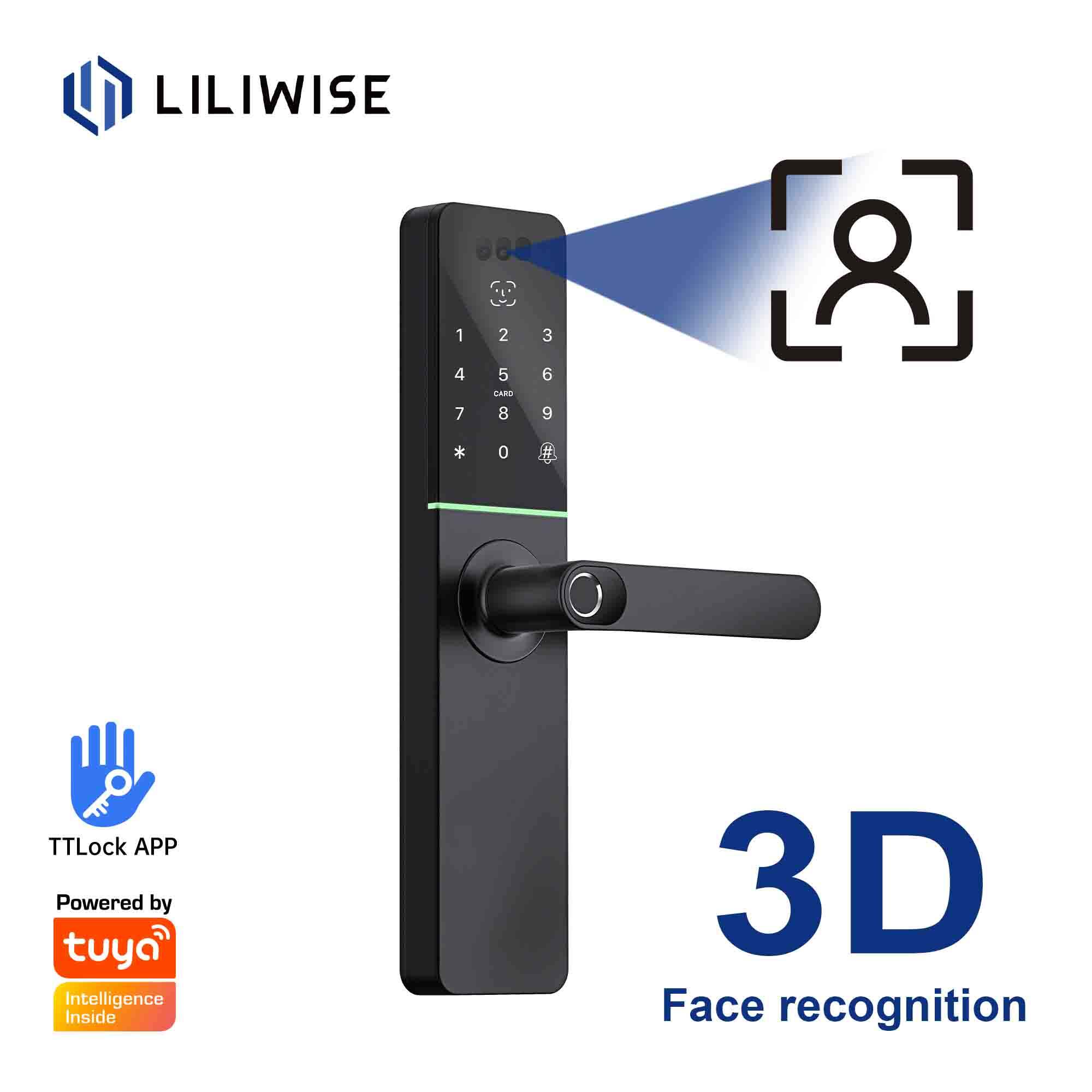 Intelligente digitale Türschlösser mit Gesichtserkennung für die Sicherheit zu Hause CE/FFC_H91