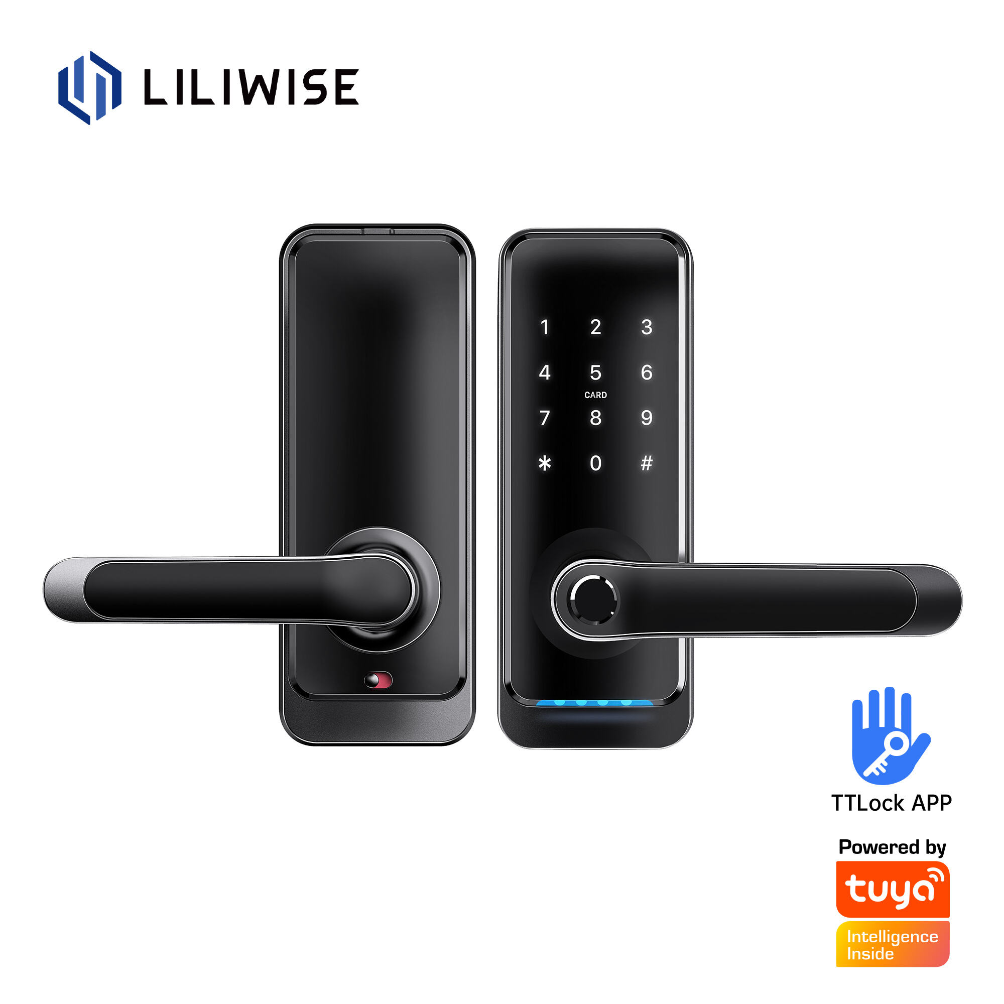 Electronic Handle Smart Door Lock with APP Remote Control CE/RoHS/FFC_H15