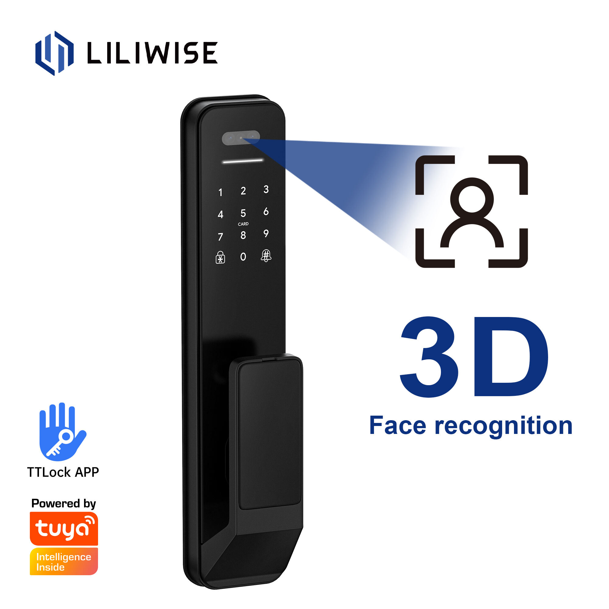 Liliwise Face Recognition Smart Locks for Main/Entrance/Gate Door