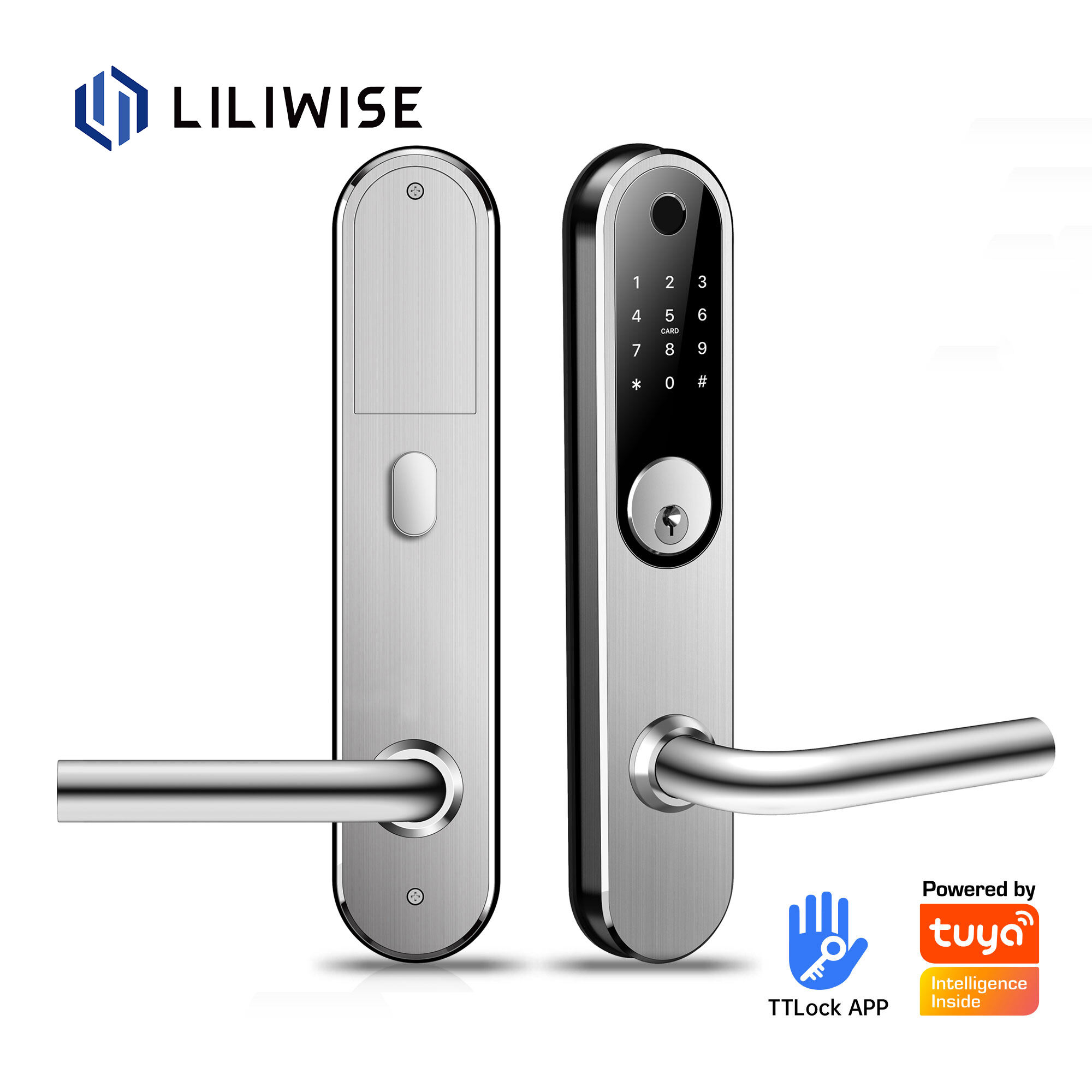 American Style TTlock Tuya APP Smart Lock Digital Door Lock na may UL Certified Mortise