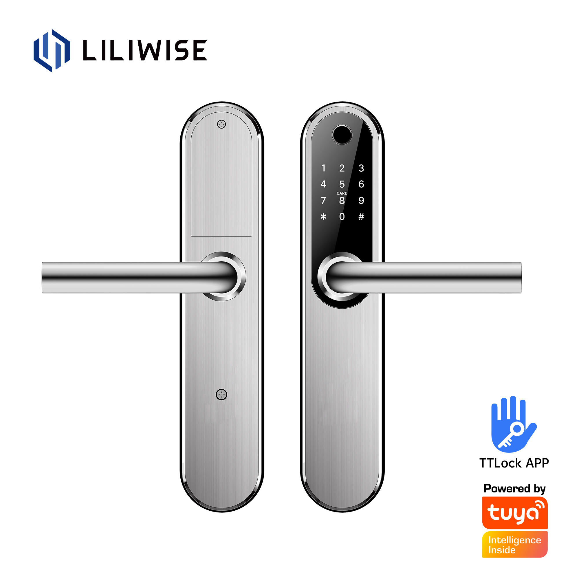 Tastiera elettronica per impronte digitali Smart Door Lock in stile europeo OEM / ODM_H61