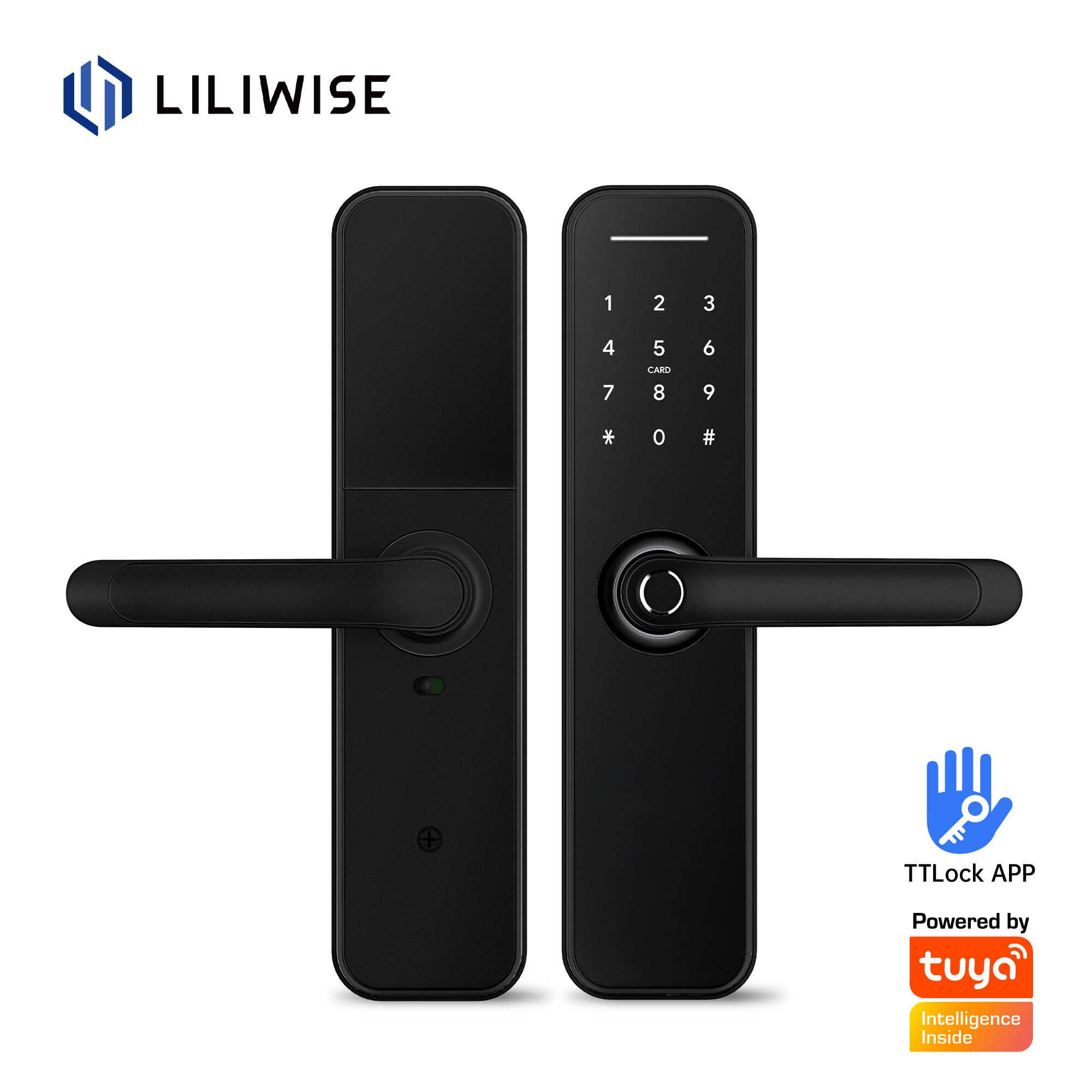 Handle Smart Lock with Wifi And Bluetooth APP Control Long-Lasting Battery_H5