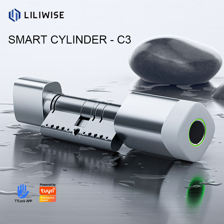 Waterproof Electronic Cylinder WIFI BLE CARD Fingerprint Digital Cylinder with Tuya TTlock Adjustable Smart Cylinder Lock 