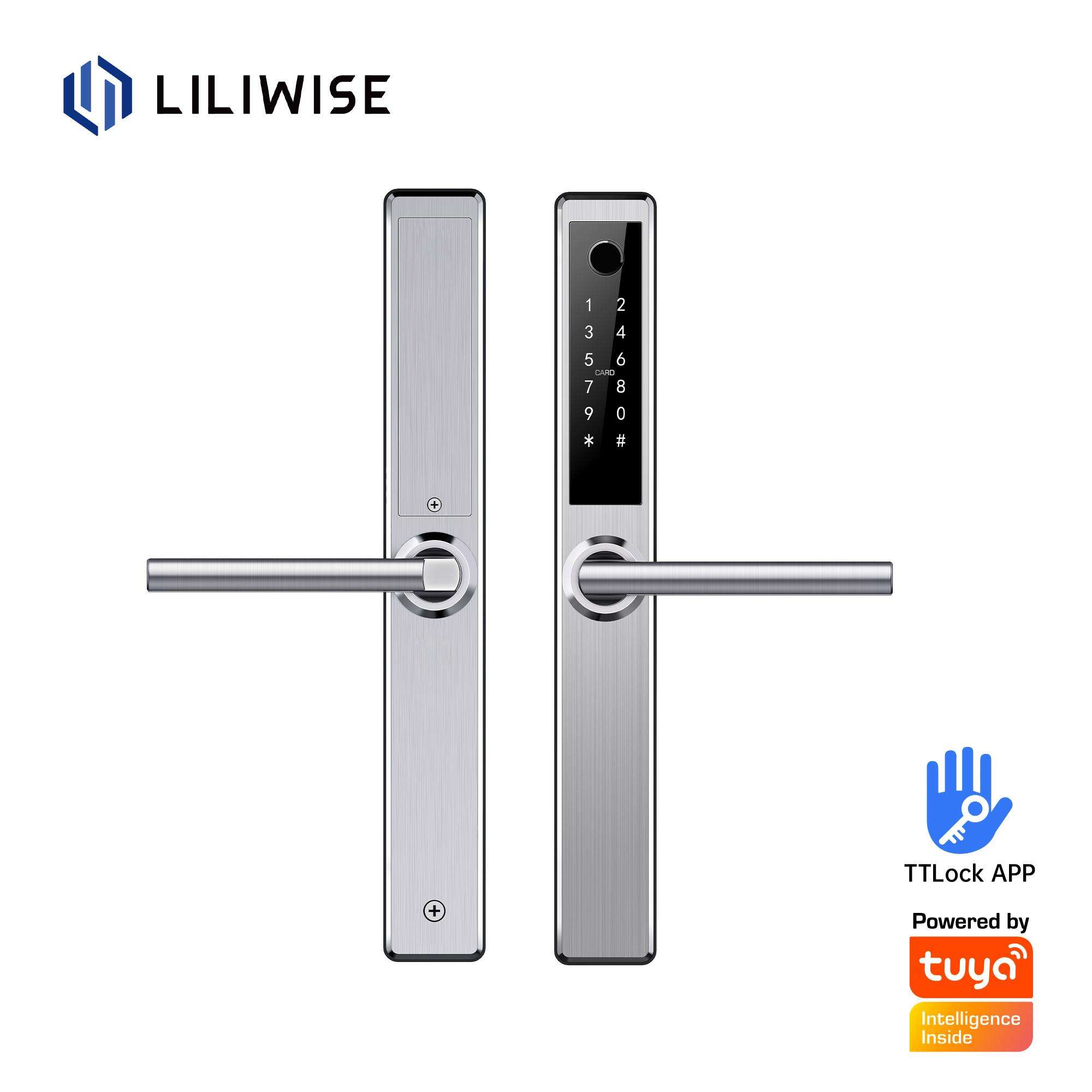 Bluetooth Electronic Slim Smart Door Handle Locks for Home Office Apartment_S41