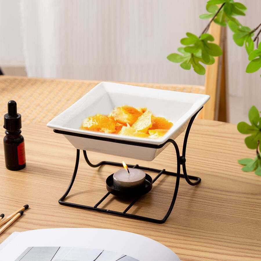 Nordic Creative Tealight Candle Holder Wax Melt Warmer Home Decor Aromatherapy Essential Oil burner Ceramic