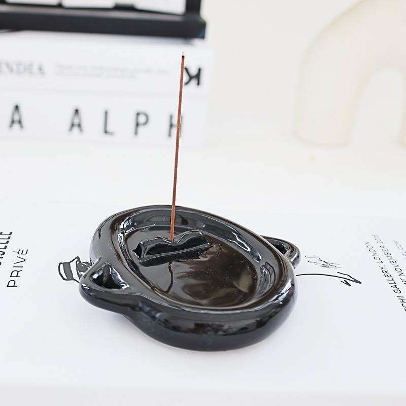Ceramic Incense Burner for Meditation Yoga Aromatherapy Diffuser & Smudge Bowl for Sage & Palo Santo White Sage Stick Burning