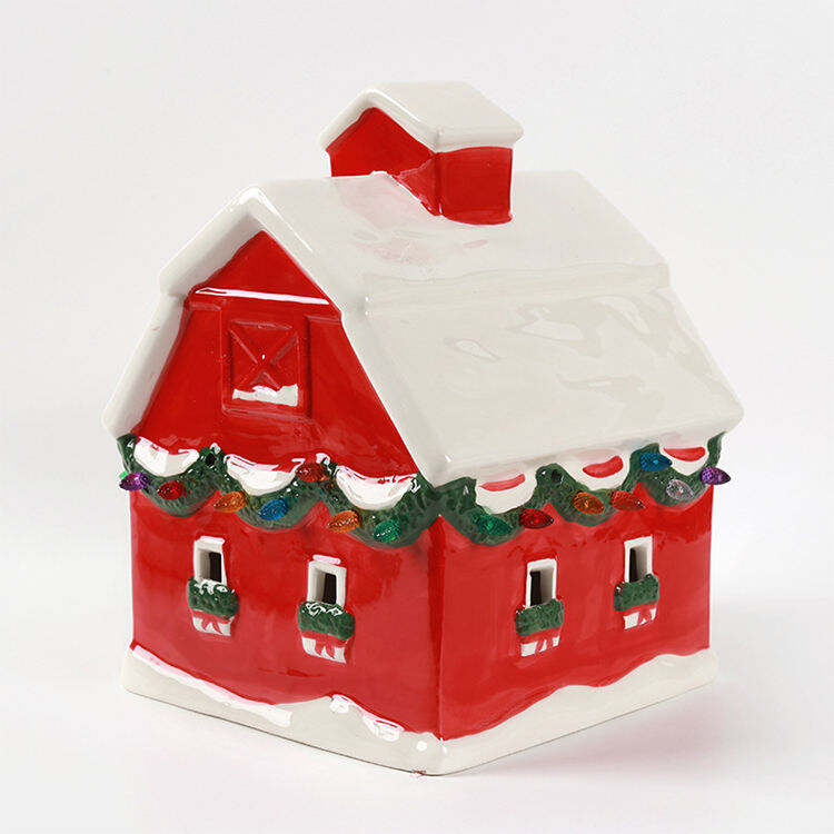 Hochwertige Weihnachtsdekoration Weihnachtskeramik Haus-Speicherjar für die Wohnraumdekoration