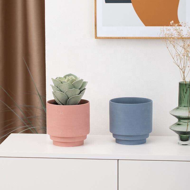 Nordic na Bilog na Ceramic na Palamuting Palayok sa Loob ng Bahay na Pang-mesa na Creative na Palayok para sa Succulent