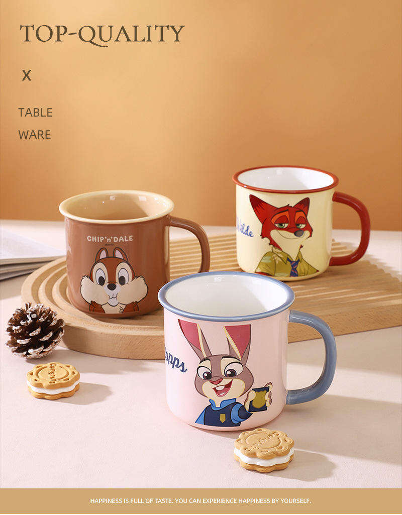 ဒစ်စနီ Zootopia ကူပ် ကြီးကြီး အလှည့် အပြား ကူပ် အလှည့် အပြားများ ဖိုက် Nick နှင့် Couple Pair Cup