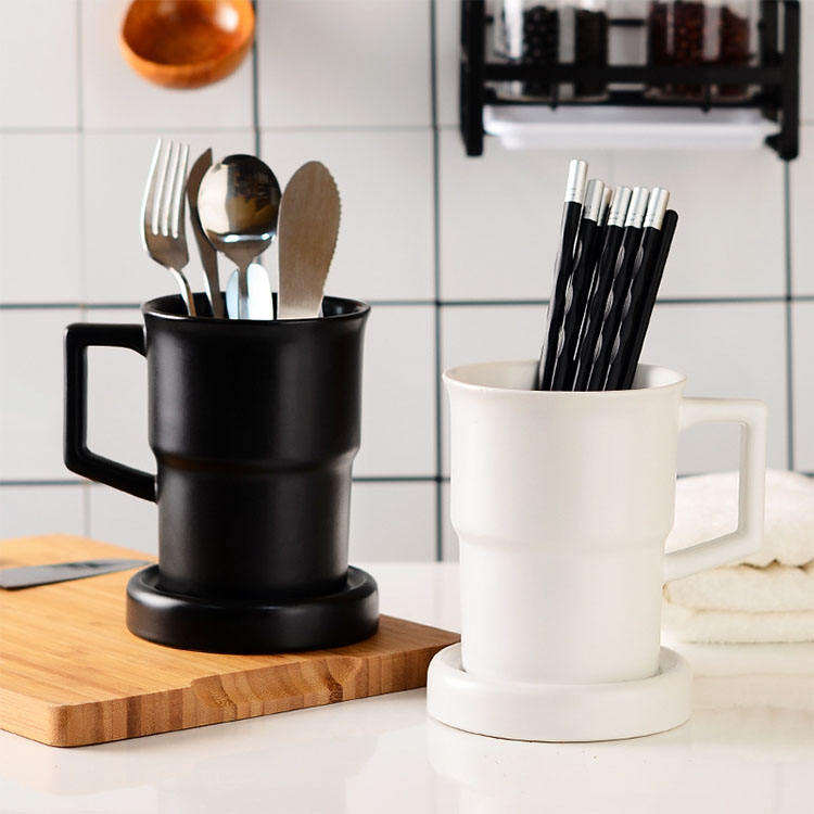 Kitchen Creative Storage Chopstick Rest Draining Chopstick Cage Chopsticks Cutlery Holder Ceramic Utensil Holder
