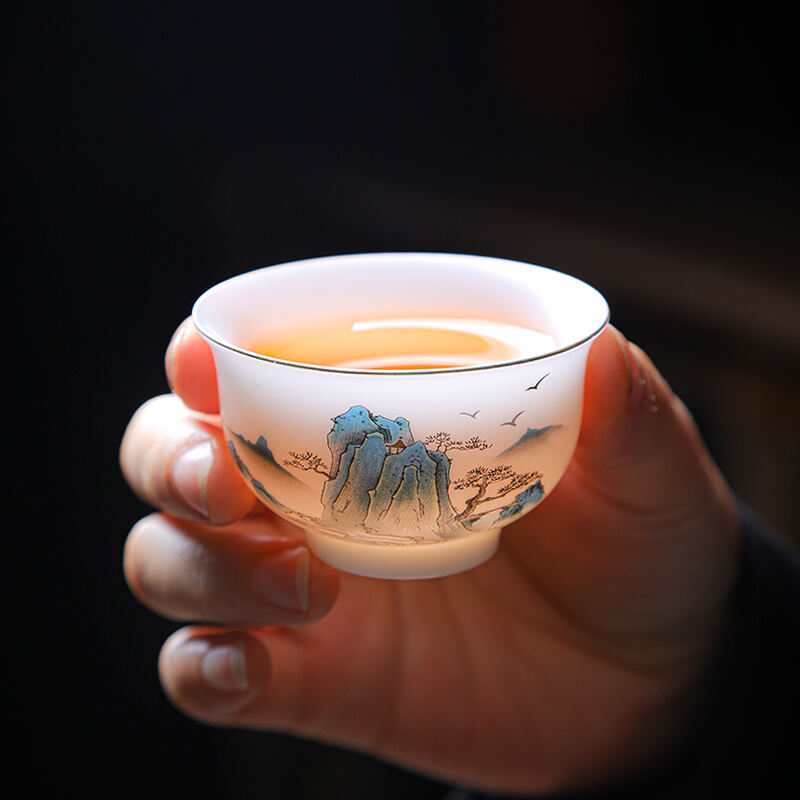 【真作保証・希少】中国陶磁芸術家 林達文作 白磁（徳化窯）茶杯ペア 豪華箱付 徳化磁器シリーズ、卸売 徳化磁器シリーズ メーカー & サプライヤー