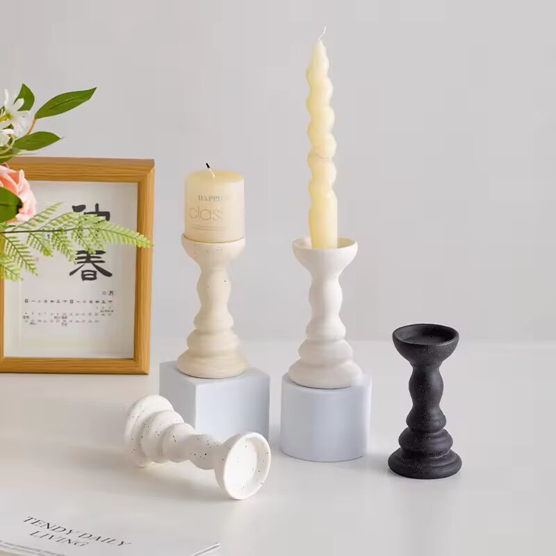 Ins Nordic Creative Simple Ceramic Candlestick Desktop Decoration Wedding Decoration Props Home Furnishings