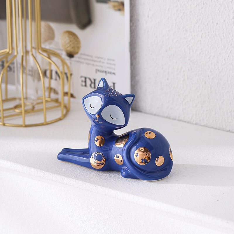 Keramik Kätzchen-Anordnung Niedliche Kleine Anordnung Keramik-Anordnung Geschenk Katze