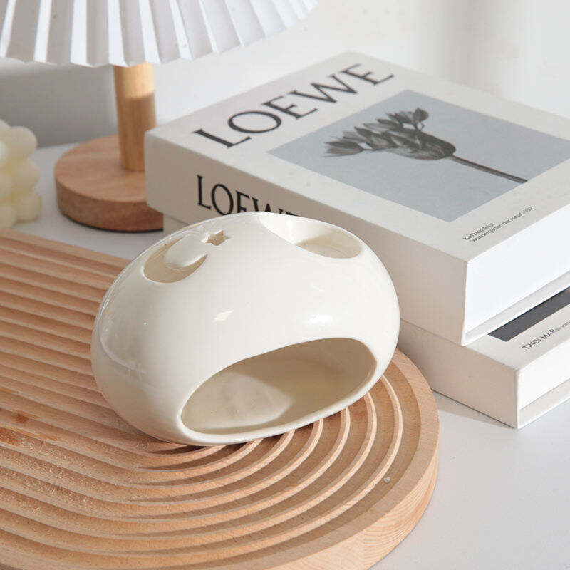 Aroma Candle Warmer Essential Oil Burner Wax Melt Burner Home Decor Ceramic Tealight Candle Holder