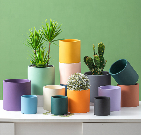 Pinakamabentang Palamuti sa Hardin at Bahay na Makukulay na Nordiko na Tsaa na Pabrikang Ceramic na Palayok para sa Halaman
