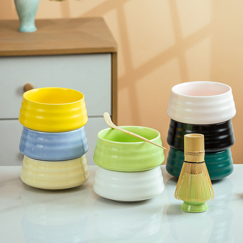 Japanese Ceramic Matcha Bowl Beat Matcha Song Dynasty Tea Ordering Tools Ceramic Tea Bowl Tea Cup Stirrer Matcha Brush Set