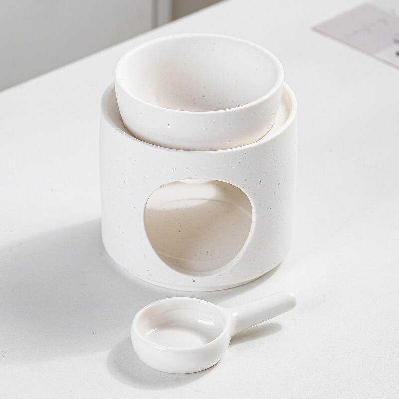Home Bedroom Decor Black Aromatherapy Aroma Scented Wax Diffuser Essential Oil Burner Ceramic Wax Melter With Tealight Holder
