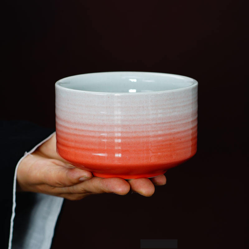Ceramic Gradient Matcha Bowl Hyakumangasa Japanese Tea Ceremony Tea Ceremony Tea Dispenser Tea Brush Tatebake Brush Matcha Mixing Bowl