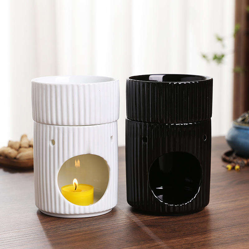 Home Decoration Ceramic Tealight Candle Holder Oil Burner Essential Oil Incense Aroma Diffuser Furnace for Yoga Meditate