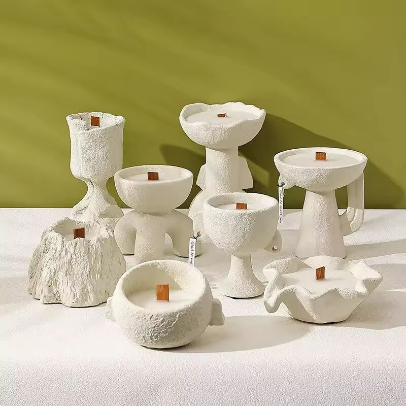 Unique Handmade Ceramic Scented Candle Jars Artistic Home Decor Large Candle Jar