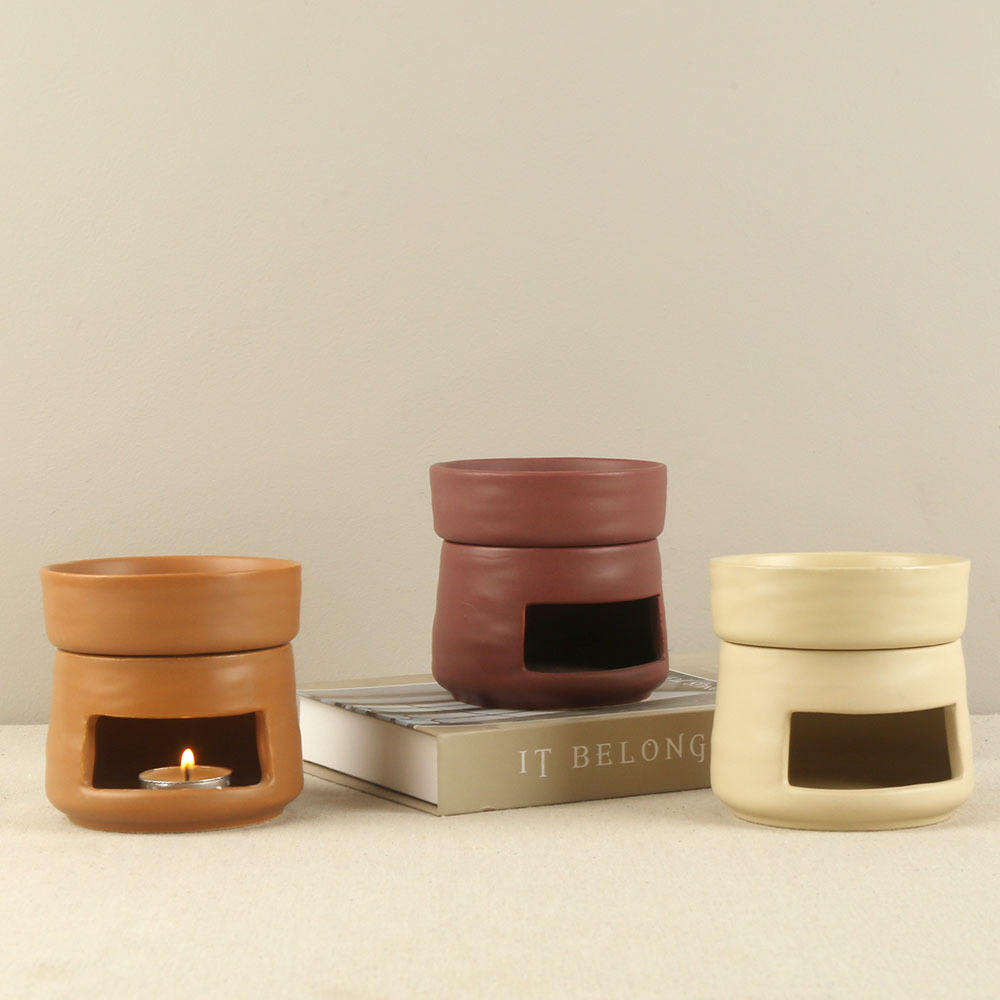 Máy xông tinh dầu gốm sứ Trị liệu Hương thơm Diffuser Dầu Essenital Máy đốt Dầu Máy đốt Nến cho Yoga Spa Phòng ngủ Quà tặng Khai trương Nhà