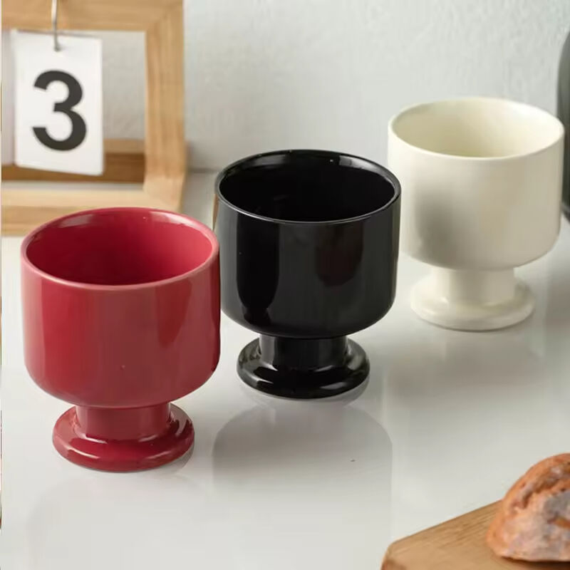 2025 New Arrivals Ceramic Candle Jars Cup Container Colorful Candle Holder Ceramic Jar
