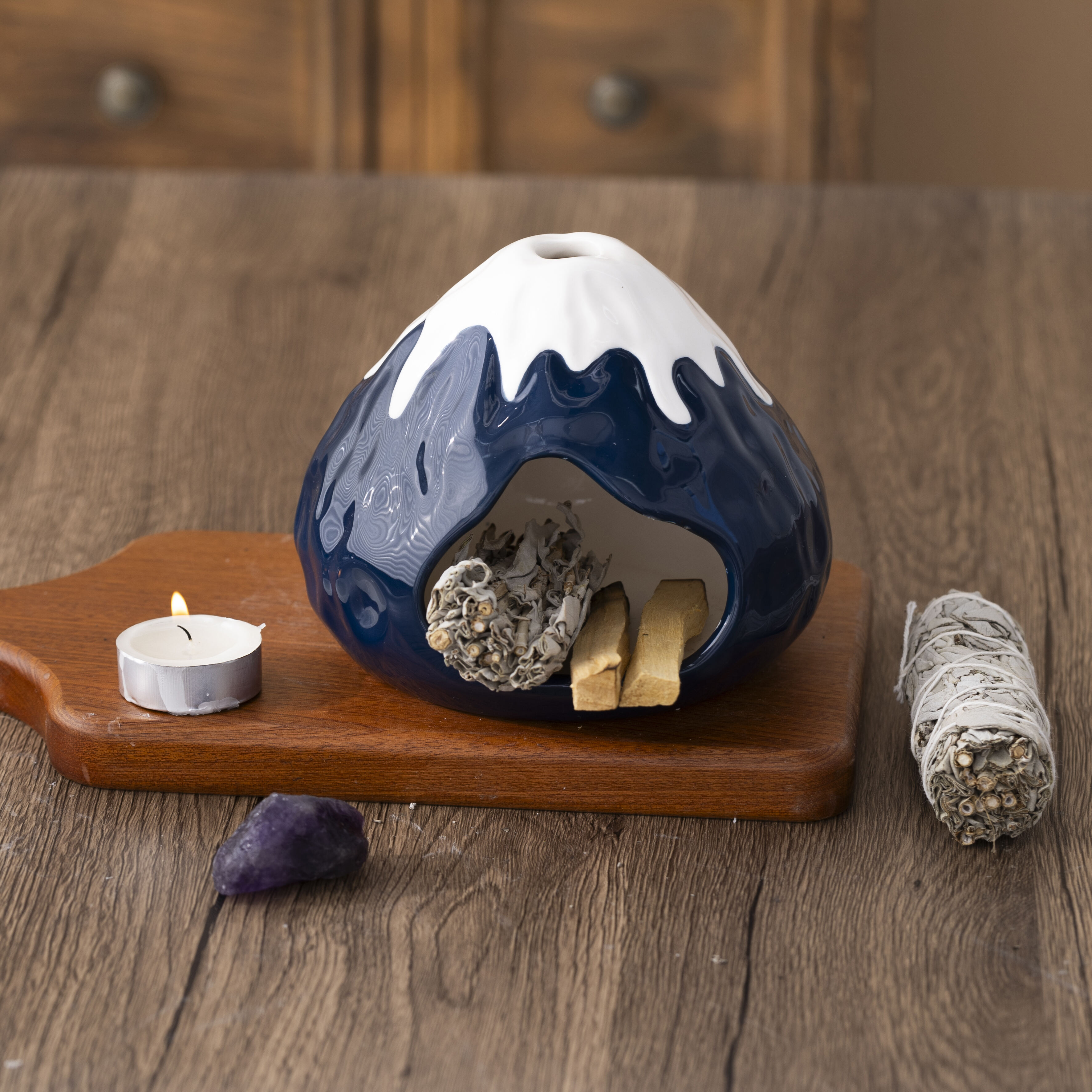 Long Lasting Set Ceramic Customised Aromatherapy Incense Burning Diffuser Wooden Rattan Aromatherapy Diffuser