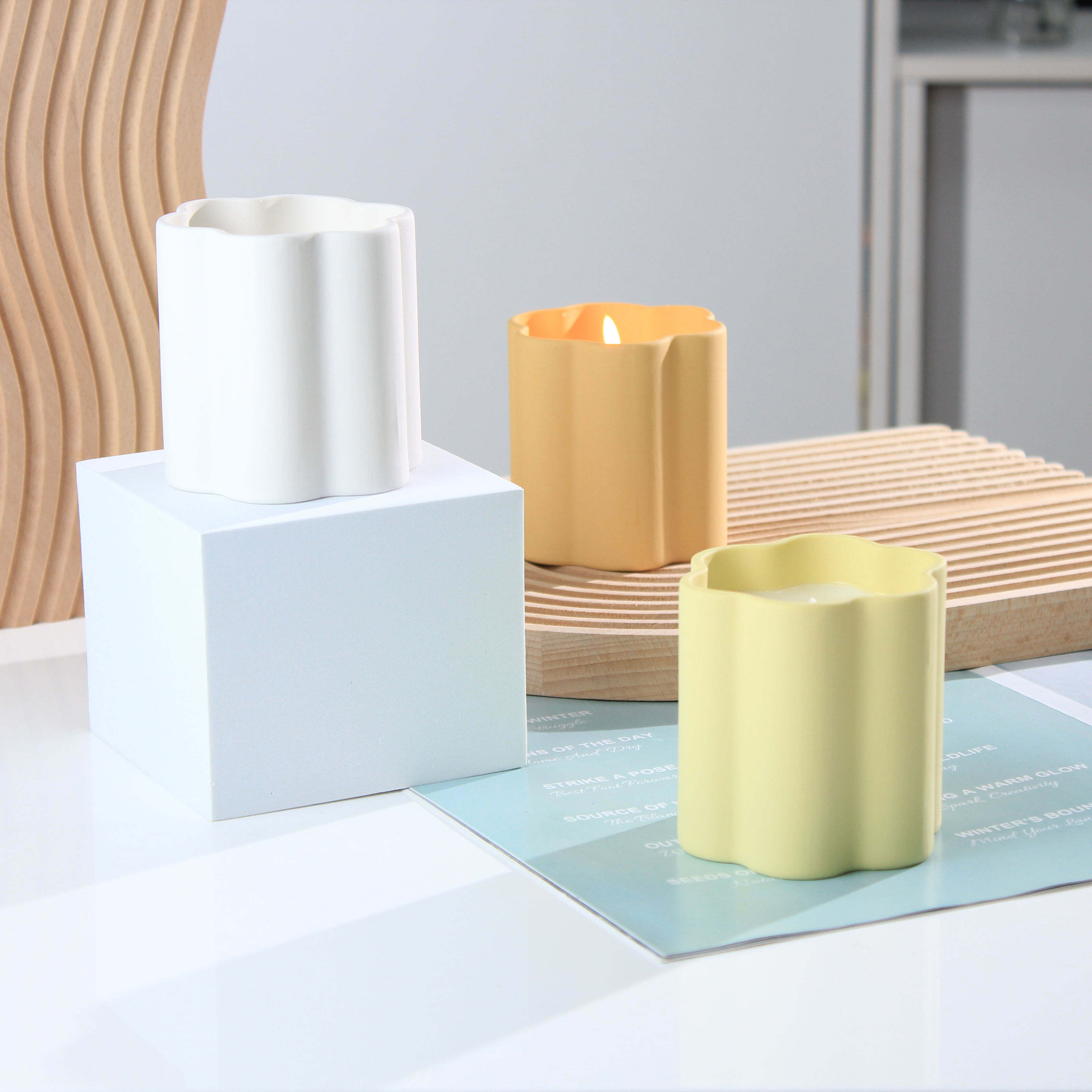 Contenidor de Vella Ceràmic de Luxe Ambossat Vidre Buit de Luxe Vessel Decoratiu de Porcellana per a Decoració del Llar