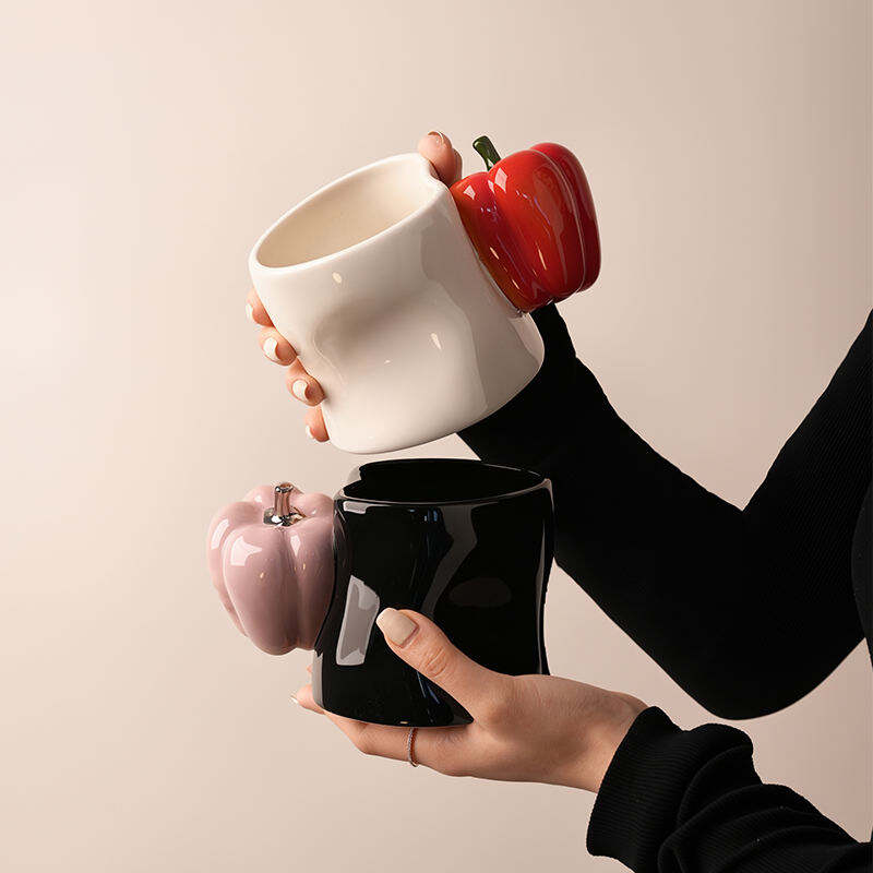 Creative Ceramic Fruit Mug Home Office Couple Water Cup for Original Birthday Gift